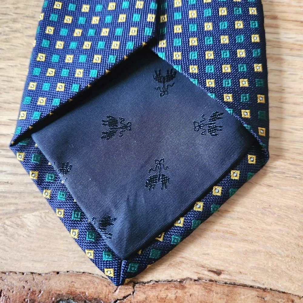 Vintage Brooks Brothers Makers Geometric Tie USA 58